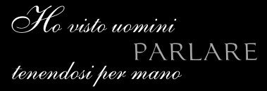 I saw men talking while holding each other’s hands