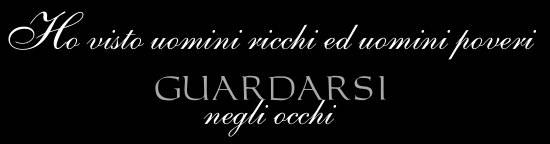 I saw poor and rich looking at each other into their eyes