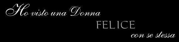 I saw a woman happy with herself