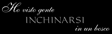 I saw people keeling down in a wood 